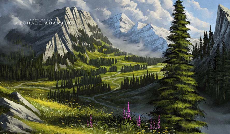 10 Easy Steps - How to Paint a Digital Landscape (Digital Painting)