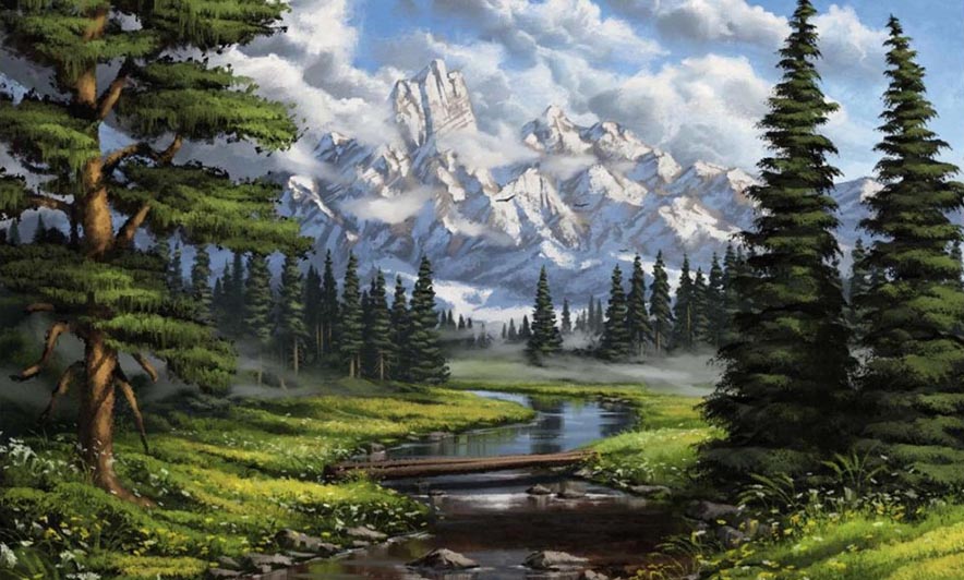 10 Easy Steps How To Paint A Digital Landscape Digital Painting   Tutorial How To Paint Landscapes 1 