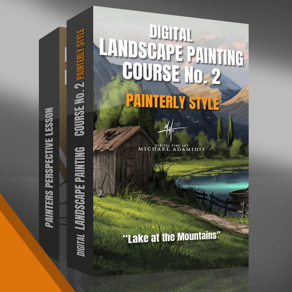 digital landscape painting course painterly style tutorial lesson