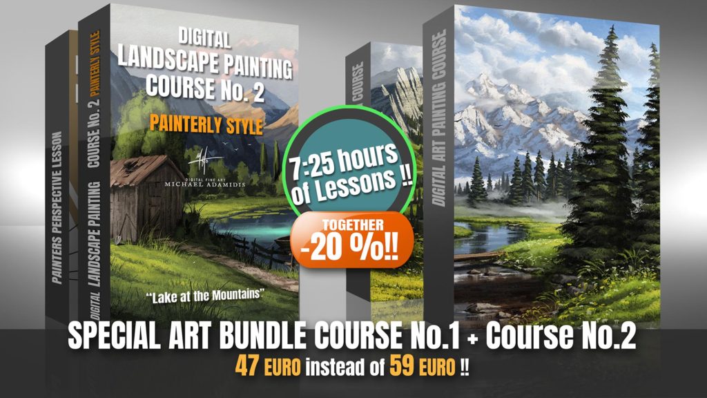 digital landscape painting course painterly style tutorial lesson