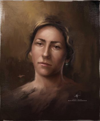 10 Easy Steps - How to Paint a Digital Portrait Painting