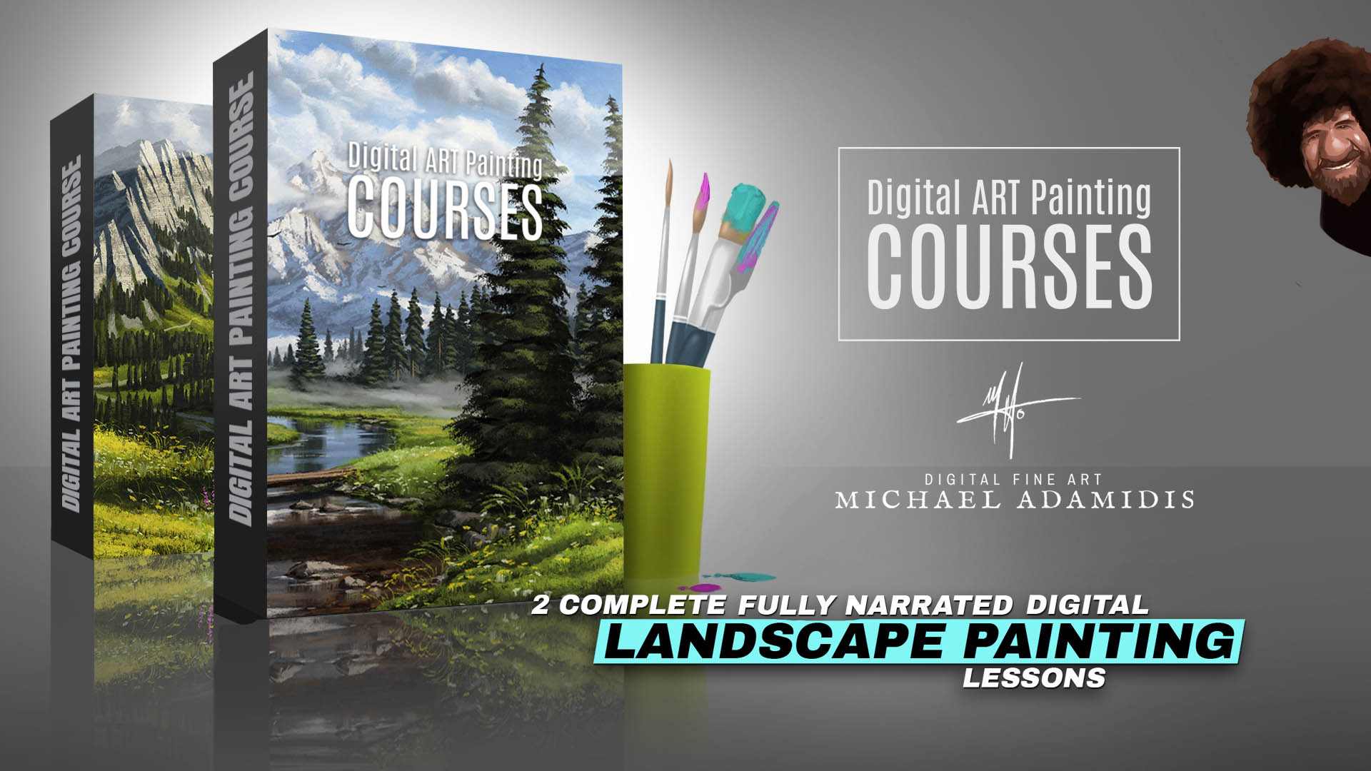 Digital LANDSCAPE PAINTING COURSE - Michael Adamidis Art